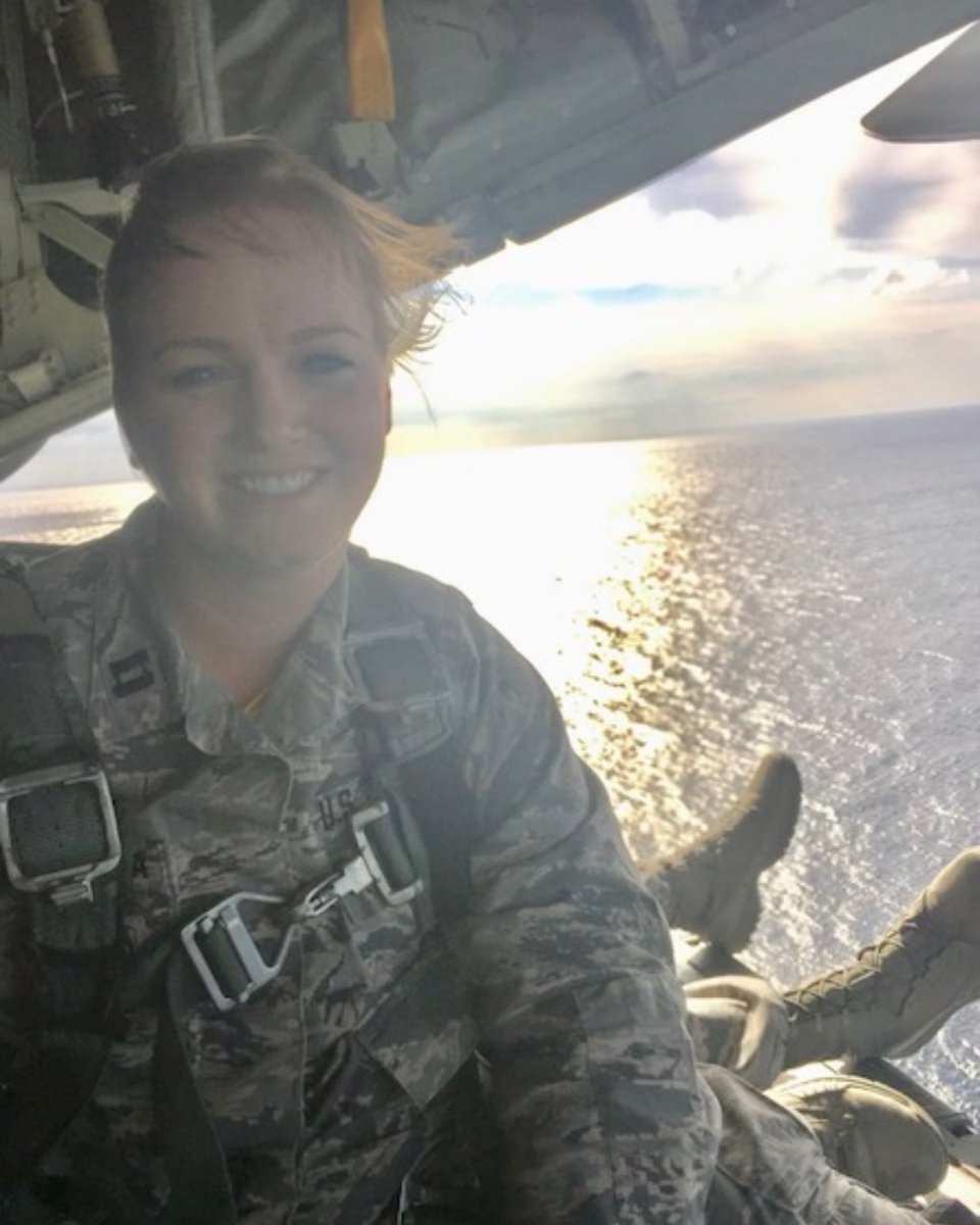 Looking for a legal career full of excitement? Pictured here are members
from the 18th Wing legal office at Kadena Air Base in Japan during a ride
along on a C-130 Hercules. How does the view from this office look?!
