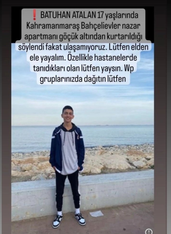Sultan6586's tweet photo. Lütfen yayalım. Arkadaşımın kardeşi saatlerdir haber alamıyoruz. https://t.co/Ex0qBTgpTo