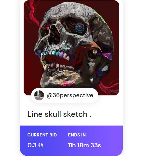 thirtysixman1's tweet photo. Gn
now 0.3 sol 💎👁
by Jeremysundrip 🖤❤
Line skull sketch . 💀🧬💯
End in 11 hour 
@formfunction

Join bid . respect for support.
link below 🔻
#NFTs  #formfuction #SolanaNFT #SolNFT  #darkart #handcrafted https://t.co/Wnupyejynb