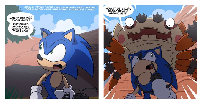 Sonic makes a friend#pokemon #pokemonscarlet #pokemonviolet #pokemonscarletviolet #sonic #SonicTheHedgehog #nintendo #nintendoswitch 