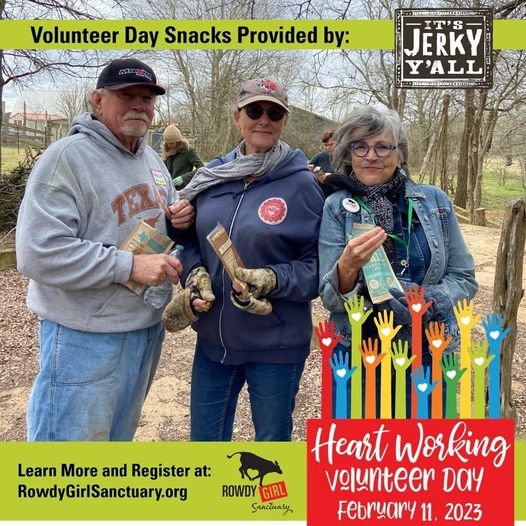 Gather your crew &amp; join us for our annual HeartWorking Volunteer Day at RGS!

It's a day of volunteer work and social activities like raffle items &amp; samples from <a href="/vdogfood/">v-dog</a>, The Pesky Vegans, desserts from <a href="/CelestesBest/">Celeste's Best</a>, jerky from <a href="/AllYallsFoods/">All Y'alls Foods</a>, &amp; brats from <a href="/ImpossibleFoods/">Impossible Foods</a>