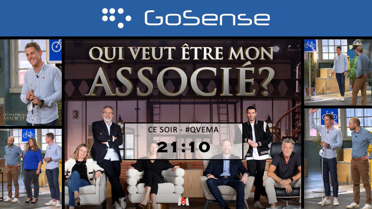 🔥🔥🔥 c’est le jour J !! CE SOIR GoSense est dans l'émission « Qui veut être mon associé » de M6 !! Rendez-vous à 21h10 !!  

 👍À vos « Likes », commentaires et partages, que ça fasse le buzz sur les réseaux !! #merci

 #QVEMA #M6 #Investisseur
#ESS #Innovation #Rango #GoSense