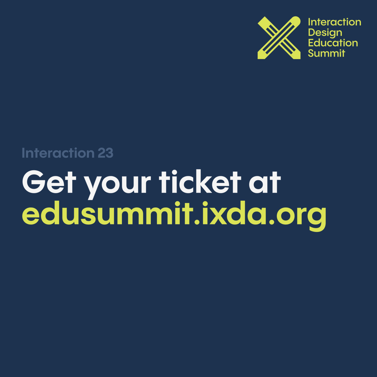 Join us for 2 days of exploration! Happening 25-26 February at @zhdkcampus, our theme, "Designing Undefined Perspectives," sets the stage for a dynamic and exciting Interaction Week.

Get your tickets and be part of shaping the future of #IxD education at edusummit.ixda.org.