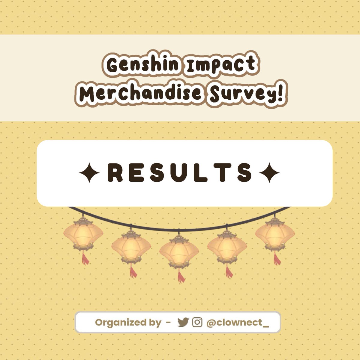 clownect_'s tweet photo. ✨ GENSHIN SURVEY RESULTS ✨

Kami akan mempublikasikan hasil survey merchandise pada thread ini!

#GenshinImpact  #原神 #MerchSurvey https://t.co/NBPFqrkueC