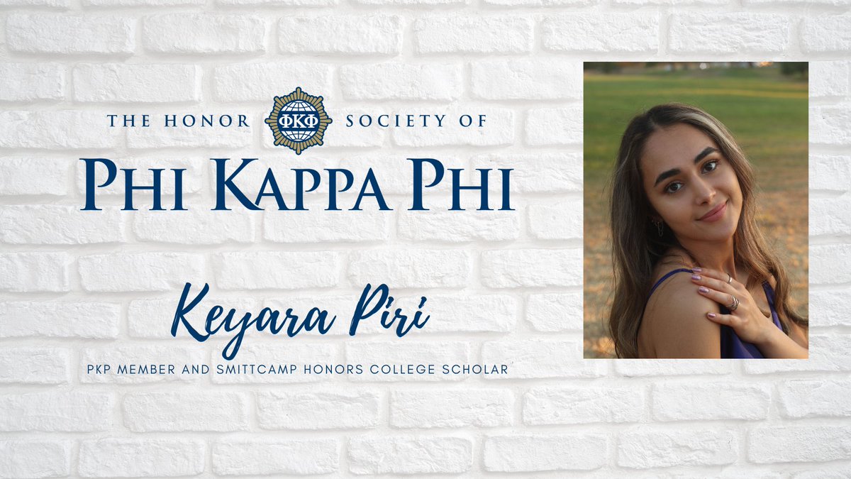 It's Phi Kappa Phi week! Meet some of Fresno State's Faces of PKP! Student - Keyara Piri: "I continue to be a proud PKP member because of the supportive community of bright, like-minded individuals."