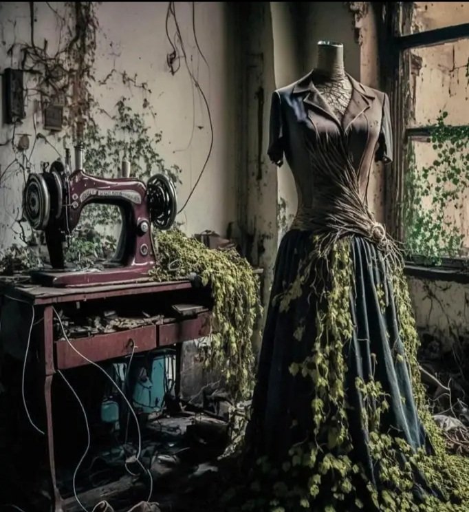 folkhorrorforum's tweet photo. THE FABRIC OF TIME-Found near Norwich by an urban explorer who stumbled on an old abandoned dressmaker's shop just mere days before it was due to be demolished https://t.co/73IfsnaHFg