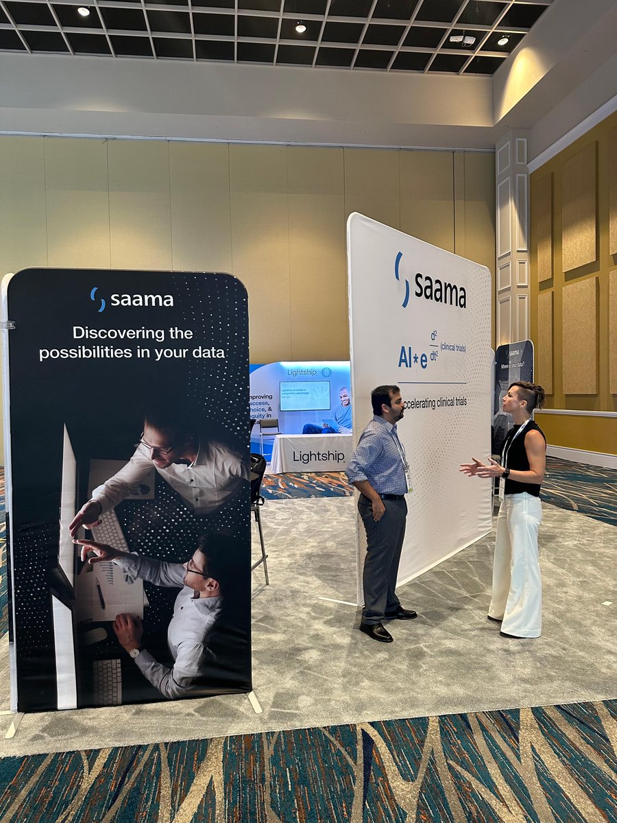 saamatechinc's tweet photo. It’s a new day and a new Saama booth (layout) at #SCOPE2023!
Come visit us at Booth 901 and find out how Saama can transform your clinical data as quickly as we transformed our booth.
#AI #ClinTech #clinicaloperations #clinicaltrials #LifeScience https://t.co/9ldWj8x8lR