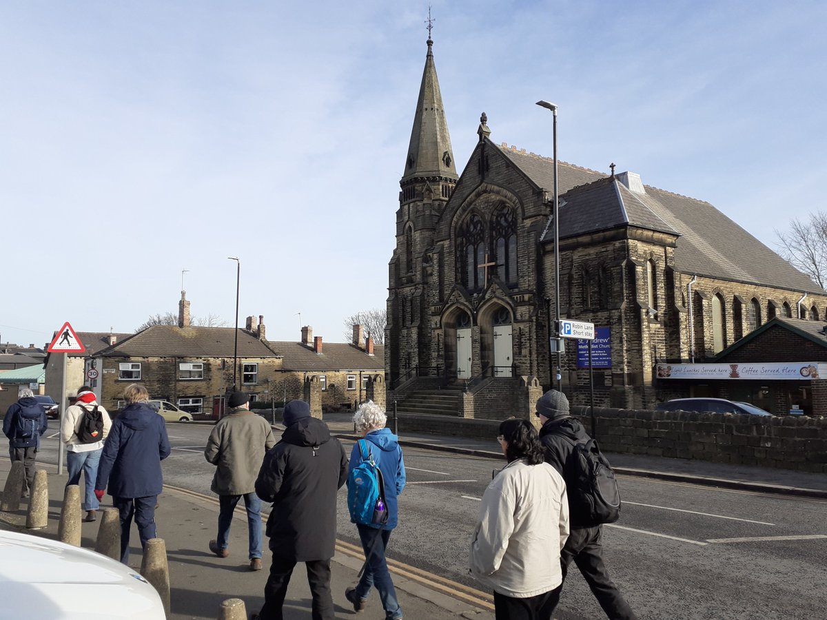 TCVGreenGymLds's tweet photo. Some of the PATS (Pudsey Adults with Time to Spare) branched off for a longer walk today. We walked the Pudsey Loop, learning about the history of the old railways and seeing some wonderful nature in the winter sun. #walkinggroup #joininfeelgood #leedshistory #Walking #winterwalk https://t.co/4EVvdgMYKX