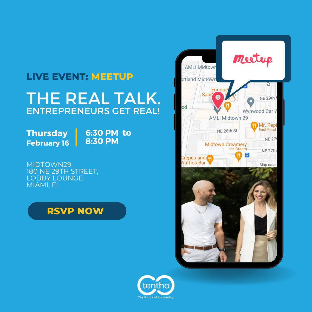 _tentho's tweet photo. 🎯 NETWORKING EVENT: FEBRUARY 16th | 6:30 PM | Miami Wynwood 
#wynwoodbusiness #entrepreneursupport #mentorship #networking #smallbusinessmiami #smallbusinessownermiami #miamientrepreneurs #miamibiz
RSVP HERE: https://t.co/OvizdDqnCy https://t.co/g6j5KMC60Z