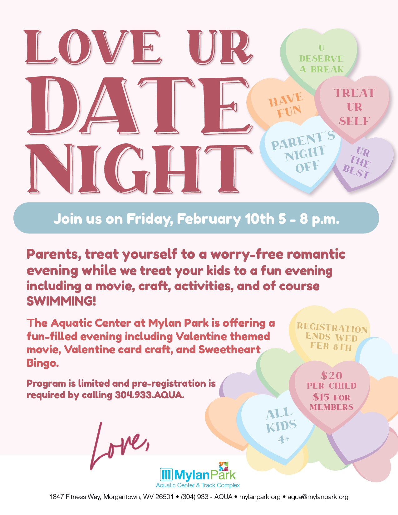 Mylan Park on Twitter " LAST CALL Parent's Night Off! 🌹 Friday