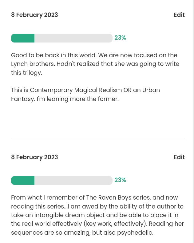 coffee_graff's tweet photo. 23% into #CallDowntheHawk by Maggie Stiefvater
First book in the #DreamerTrilogy.

This is a companion series to #TheRavenBoys series.

It's good to be back into this world...from the fantastic mind of this author. Hmmmm. https://t.co/qTwpFGXGm3