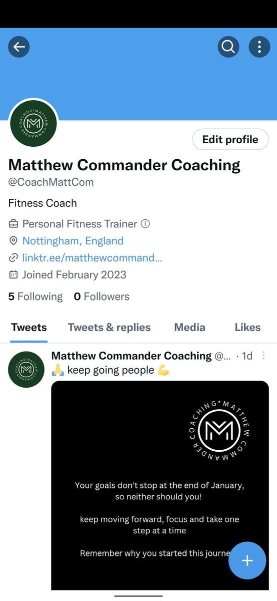 mattcammo's tweet photo. Finally got a Twitter page for my business. Feel free to follow, if you have any interest in fitness that is 🤷 lol 
#matthewcommandercoaching https://t.co/dAlPDxuILD