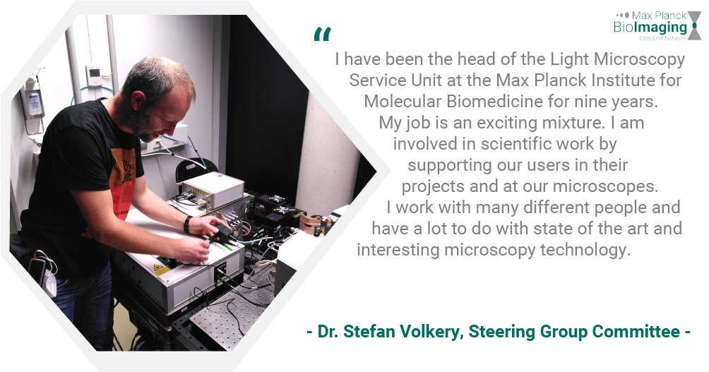 Meet Stefan, key person for @MPBioImagingNet and head of BioOptics at @MPI_Muenster. He is involved in the communication and training working groups at MaxBI 👨‍🏫. Learn what inspires him to support people in their research.