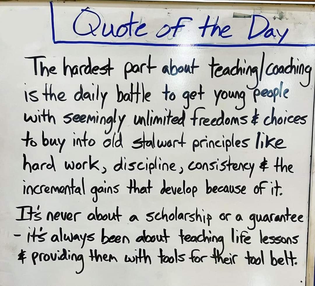 CrushBasketbal3's tweet photo. Teaching life lessons and skills through sports is key. Scholarships are just a bonus. Focus on the journey, not just the destination. Help young athletes grow into well-rounded individuals through the experiences gained in sports. #LifeLessonsThroughSports #BeyondTheScholarship https://t.co/4NvMkyyCHp