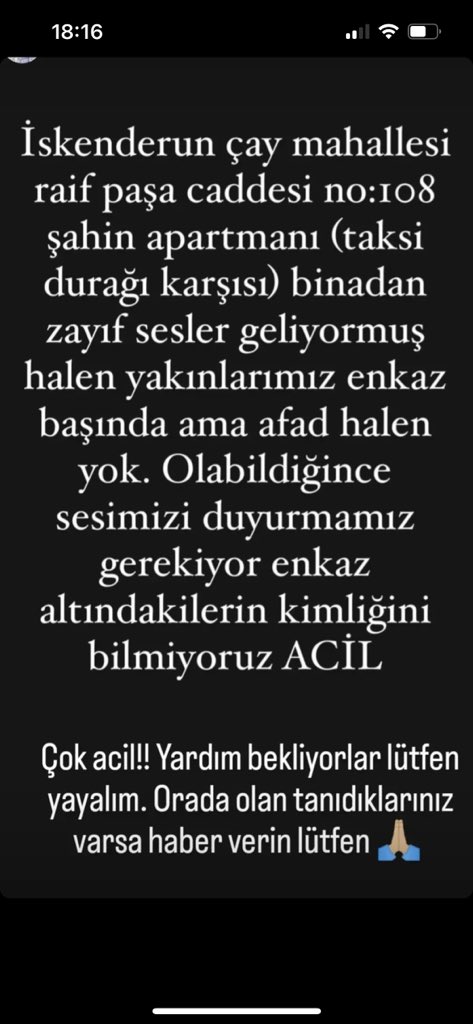 ridvantutulmaz's tweet photo. @Haydi_Ahbap @AFADTurkiye @haluklevent @hatay https://t.co/jENEAkTntF