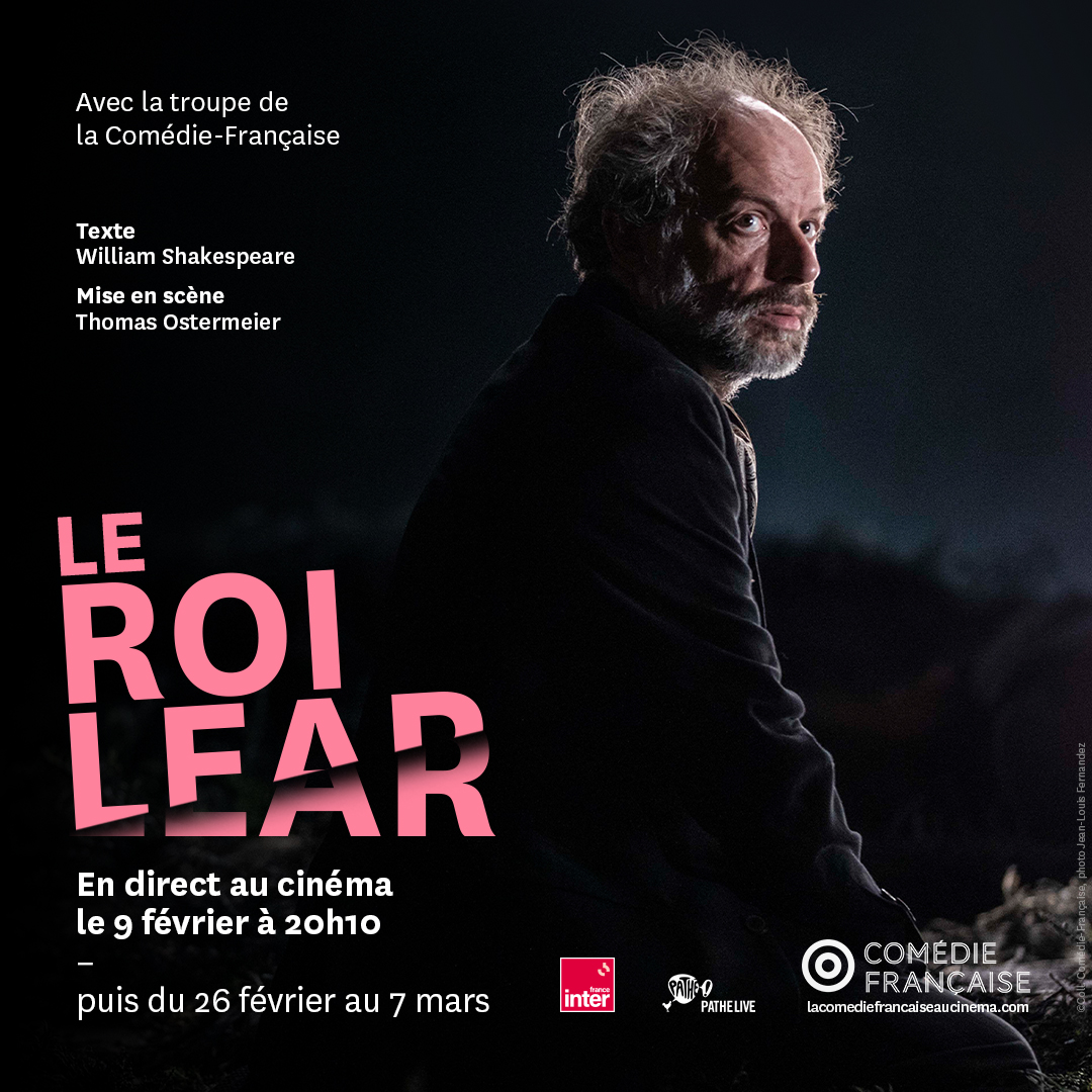 La @ComedieFr vous donne rendez-vous au cinéma ce soir à 20h10 pour découvrir #LeRoiLear, la nouvelle création de #ThomasOstermeier d’après le chef-d’œuvre de #Shakespeare, en direct de la Salle Richelieu.
🎟️lacomediefrancaiseaucinema.com
@franceinter
