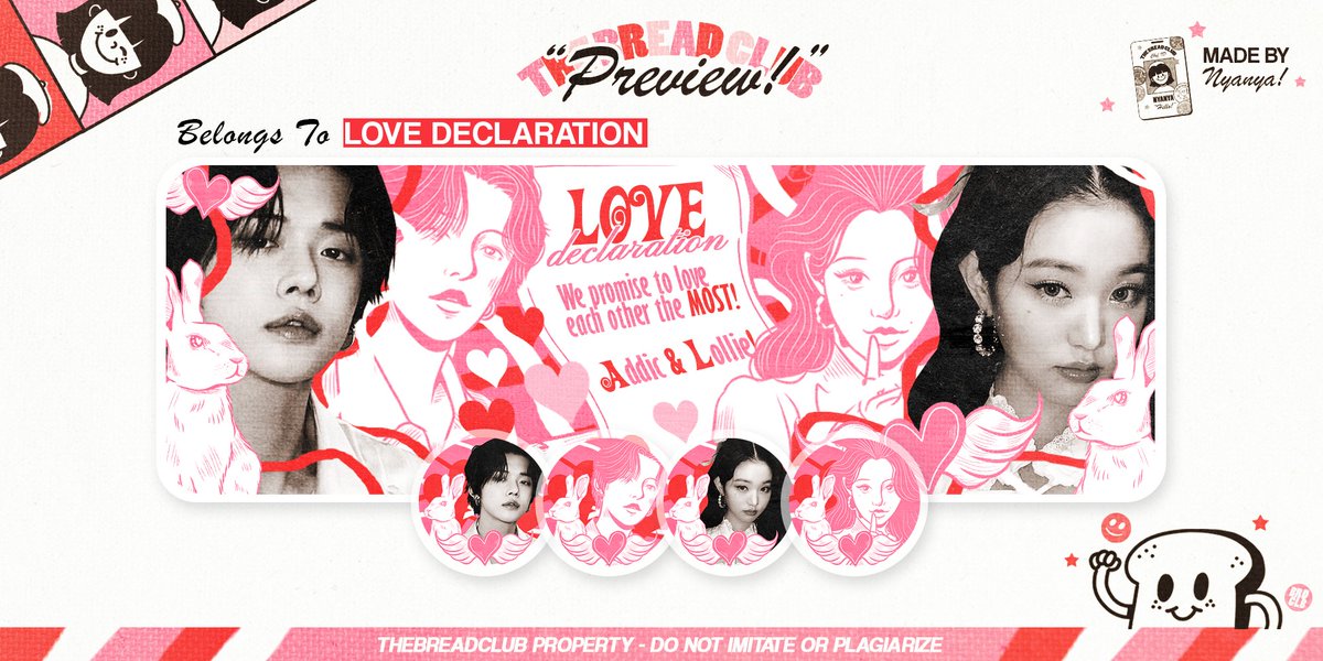 thebreadcIub's tweet photo. 💗attention!💗

'love declaration' couple version is here! 🥹🐇💗 super duper gemeees😭💗 terima kasih banyak kak @vavoritine atas fotonya! https://t.co/TRJotIKzbw