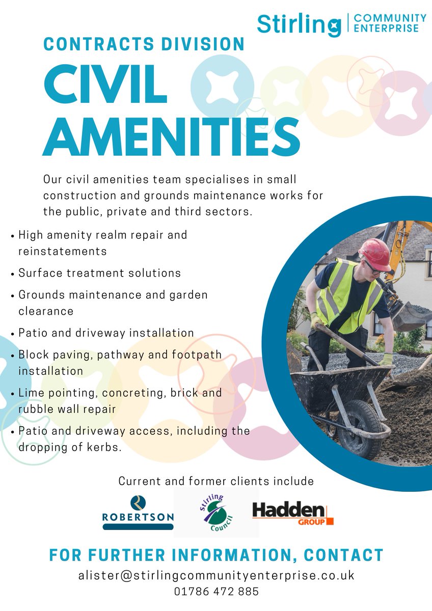 stirlingCE's tweet photo. Did you know our civil amenities team work hand in hand with our employability services?

This provides people with great opportunities for volunteering, employment, work experience and practical training.
 
#stirling 
#volunteerstirling
#stirlingjobs https://t.co/YBfeLRogP8