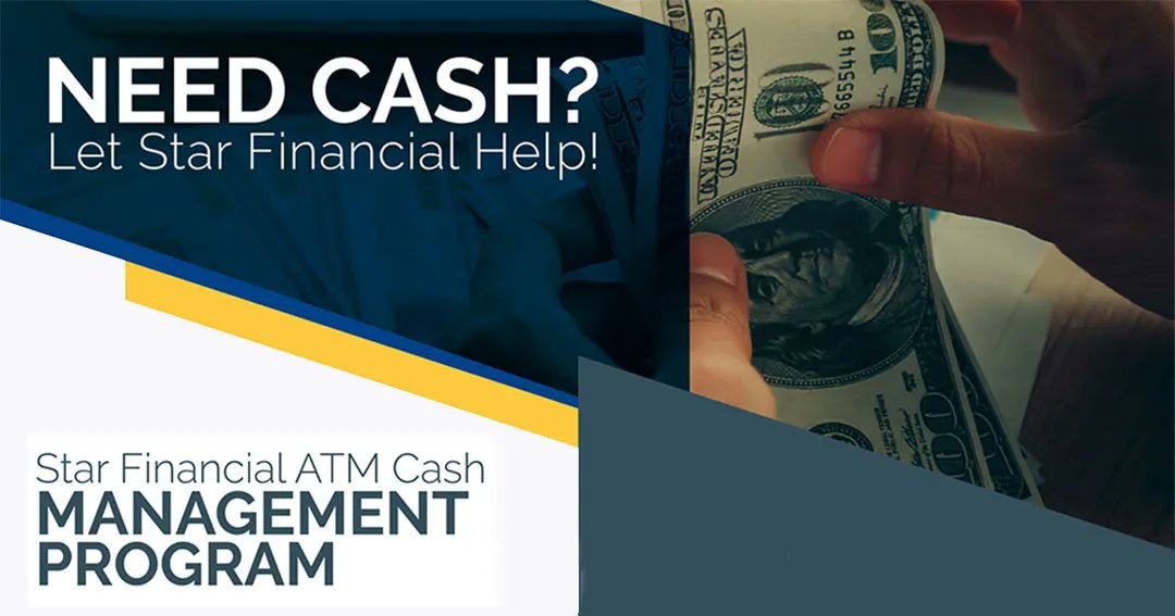 GowithStar's tweet photo. Has your bank account been closed? Having trouble getting one? #StarFinancial has #CashSolutions to help you get the #cash you need to operate your #ATM business.

Text Candace @443-870-5241 to meet with us today at #ATMIA2023! 
#cashmanagement #gowithstar https://t.co/ALWZS527lF
