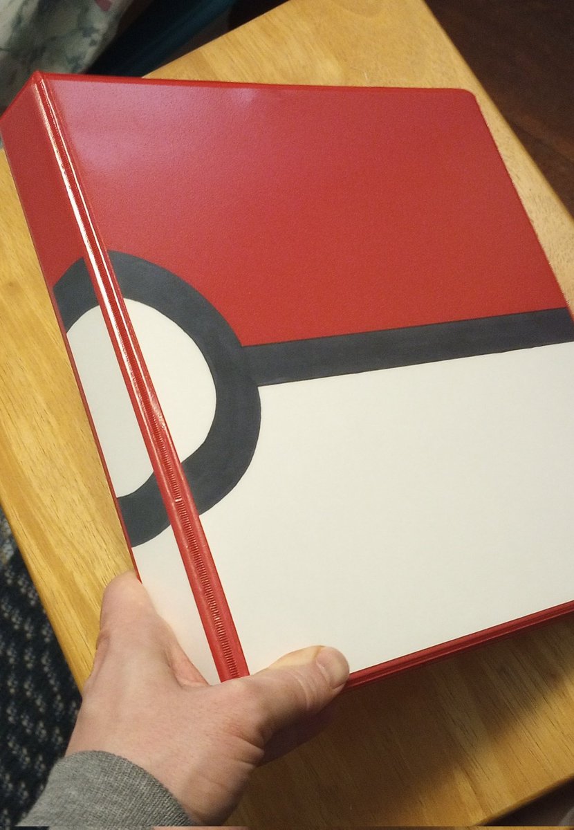 @jackson_pope @adambontrager @iamcoreykeller @_dave_conklin @testcoastgames @KnowbyPrints @PhenomenonGame1 @LootandLute @playgames2learn @benny275 @JVrhovac @LegacyOfPlay @CreakGeek Turned a plain red binder into a Pokemon binder