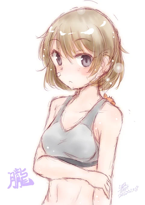 スポブラ朧#艦これ版深夜の真剣お絵描き60分一本勝負  #艦これ版真剣お絵描き60分一本勝負_20230208 
