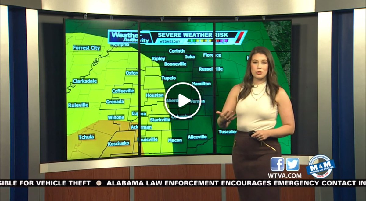 WTVA Weather on Twitter "Some of our area upgraded to a level 3 risk