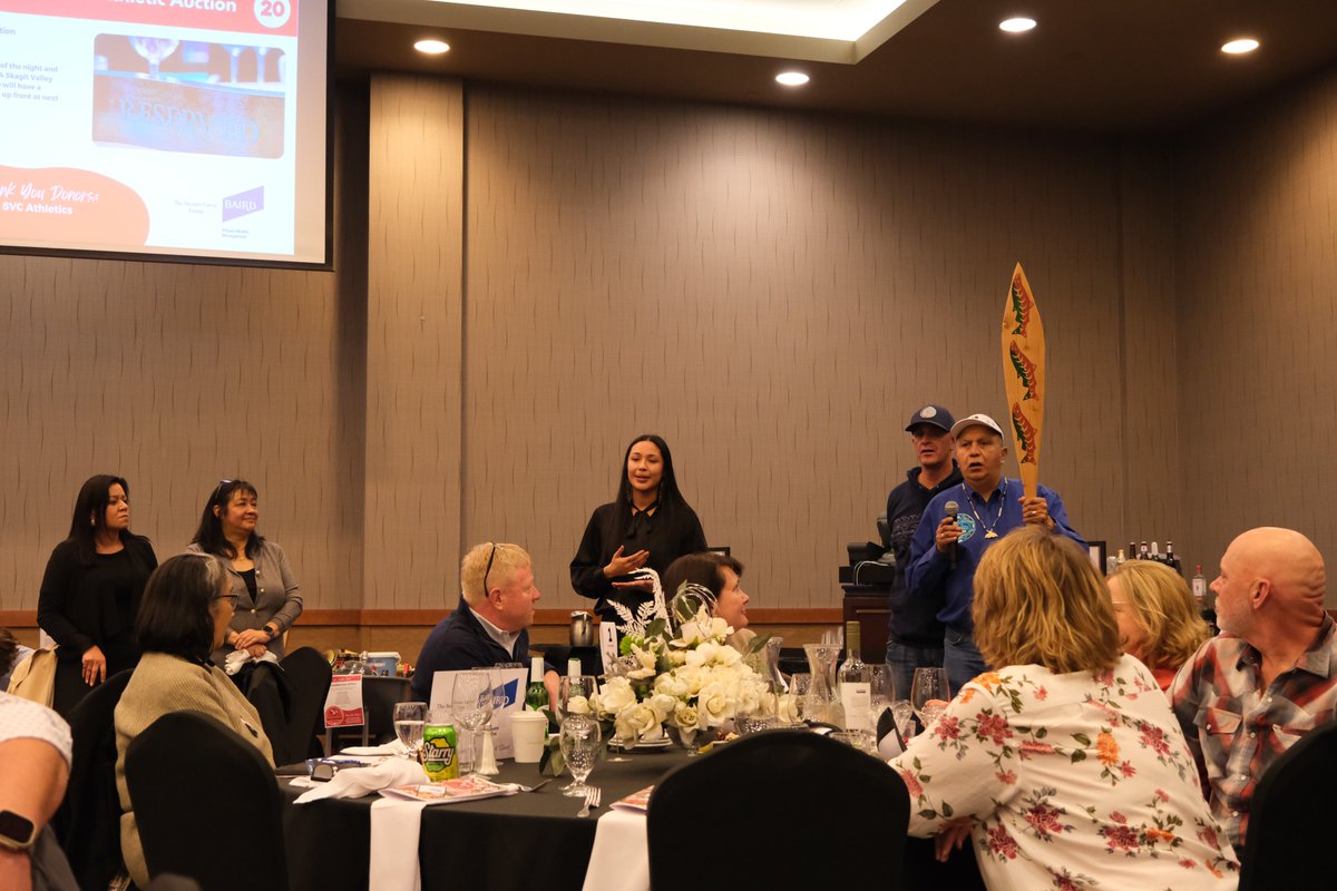 PrezSVC's tweet photo. I am so moved by all the generosity from our community at the @SVCCollege Athletic Auction this past weekend to raise a record amount of more than $130,000 in support of our student-athletes and @SkagitAthletics. Thank you to the @SwinomishLodge for hosting! #SVCCommunity https://t.co/pP2h2cHas7