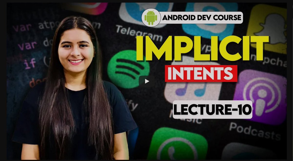Ankitsharma_991's tweet photo. #Day10 #30days_Android_Development
Today I learned implicit intent, created two implicit with two card implicit intent, one used to open some external URL and another one to open camera. The learning was awesome. All the credit goes to @saumya1singh for her awesome lectures. https://t.co/A0uGvIGCeF