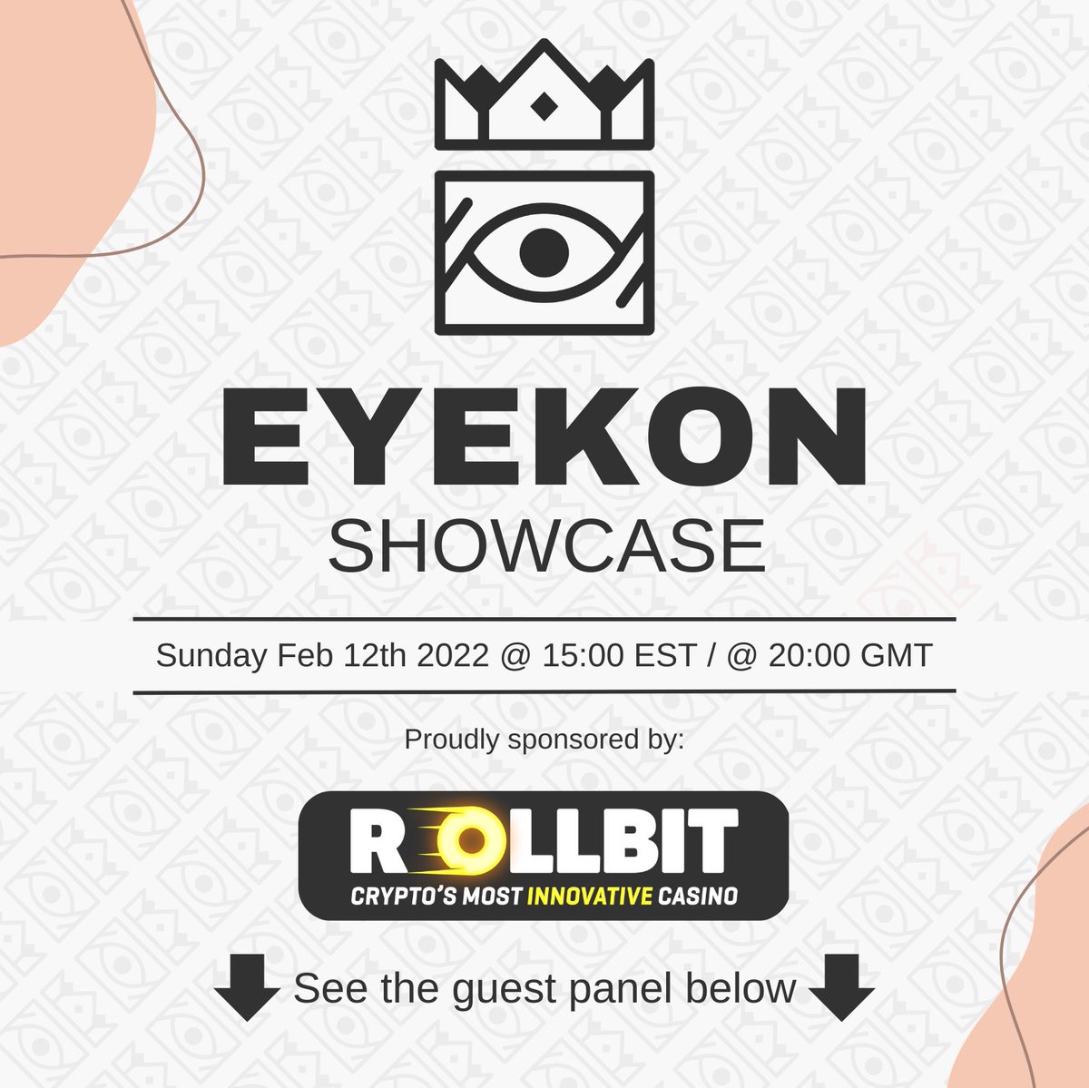 EYEKON SHOWCASE: Innovation through connection 💡 

Sponsored by @rollbitcom 🎰

Sundays @ 3pm EST // 8pm GMT

SET IT 👇 &amp; SEE YOU THERE ❤️

x.com/i/spaces/1kvJp…