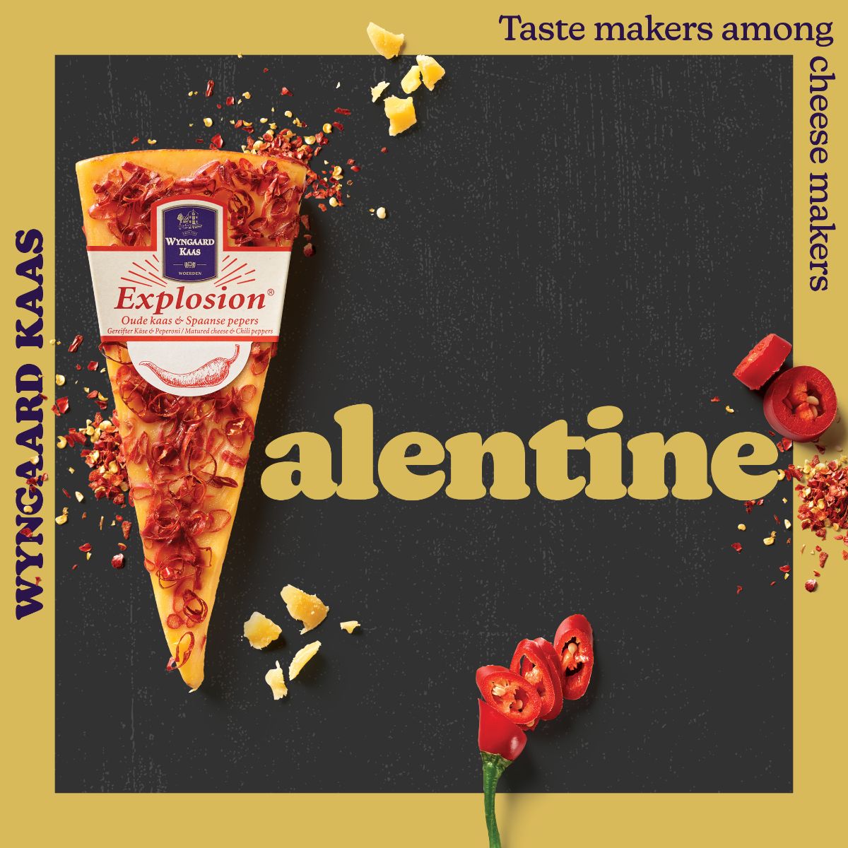Set your love on fire and score points on Valentine's Day with the Wyngaard Explosion! 💝 Buy it in our webshop: webshop.reypenaer.nl/wyngaard-explo… #valentinesday #wyngaard #cheese #cheeselover