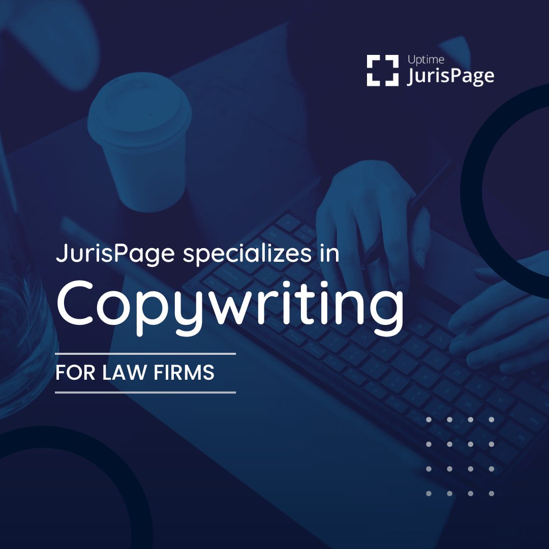 At JurisPage, we help our clients stand out by creating custom copy for your website.⁠
⁠
Whether you're looking to amp up your copy to start converting more visitors into ⁠leads or want to build out your blog, we can help.⁠
⁠
#lawfirm #attorney #law⁠