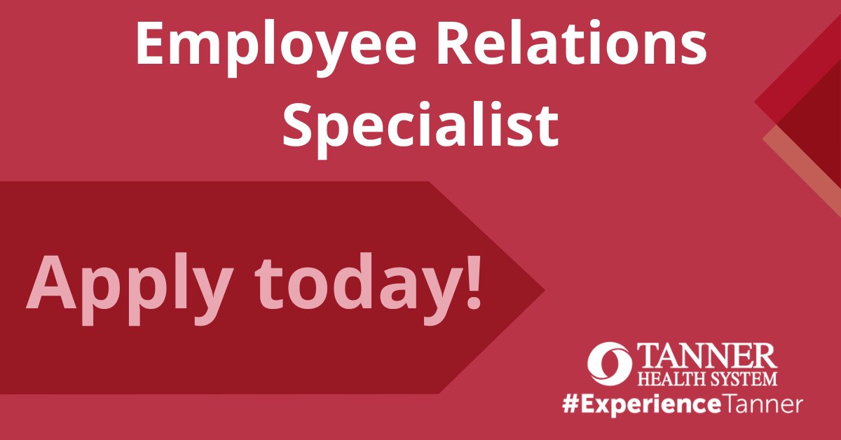 tannercareers's tweet photo. Help develop an environment of open communication and engagement that enables employees and managers to work together to achieve Tanner's mission. Join our team today!
Learn more: https://t.co/tpqWtZYh3D
#ExperienceTanner #TannerCareers #TannerHealthSystem https://t.co/hKGhL9T2P0