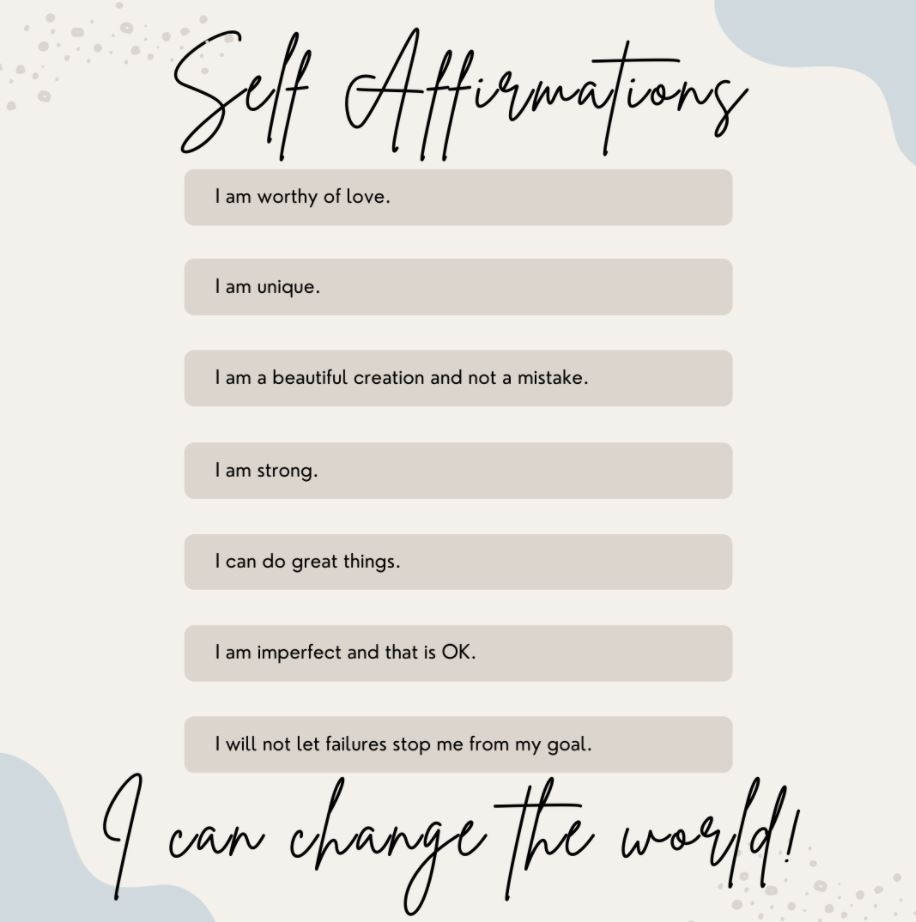 stand4kind's tweet photo. Say these #DailyAffirmations until you believe them! 💕
#Stand4Kind #MentalHealth #FeelGoodFeeling https://t.co/TsGMWiZbfw