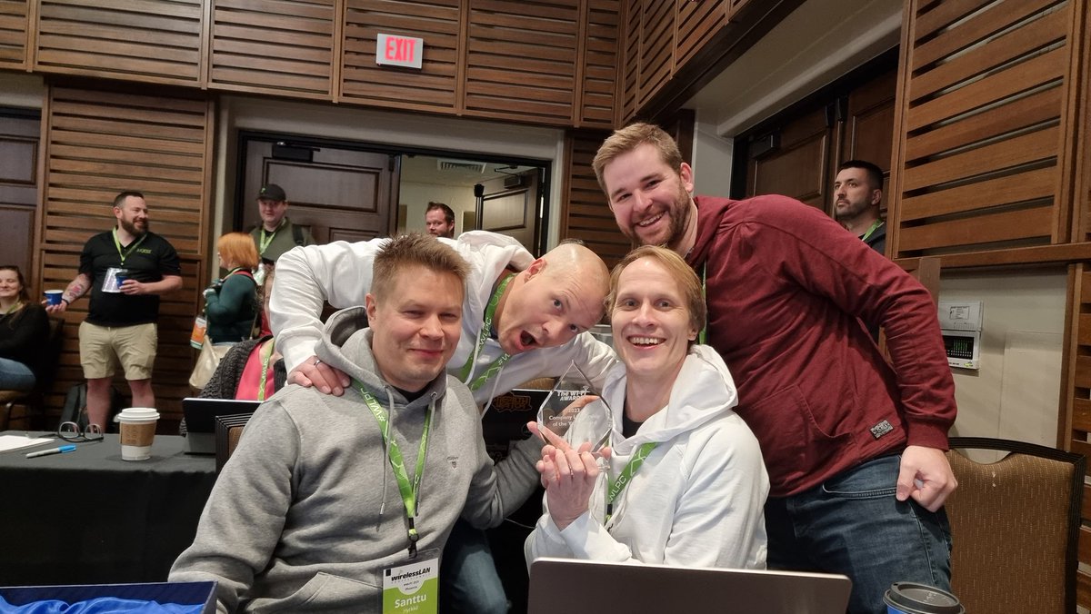 <a href="/HaminaWireless/">Hamina Wireless</a> wins the #wifiaward for company leadership award! #wlpc