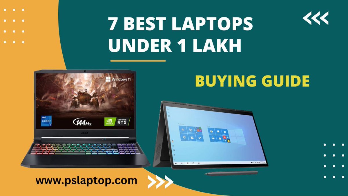 7 Best Laptops Under 1 Lakh in India (Feb 2023): Buyers Guide
#Laptop #buyingguide #bestlaptops #laptopunder1lakh #laptopforwork 
bit.ly/3lfjpjL