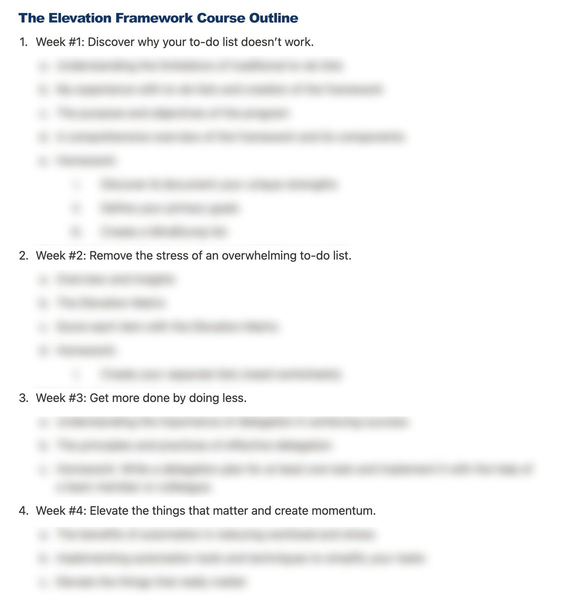 JamesLaws's tweet photo. Several people have asked for help getting control of their to-do lists so they can be more effective.

So I've built a course based on my Elevation Framework. And I'm running it for free for a limited time.

I've only got a few spots left.

Follow &amp; DM if interested. https://t.co/pAx6Sjle5i