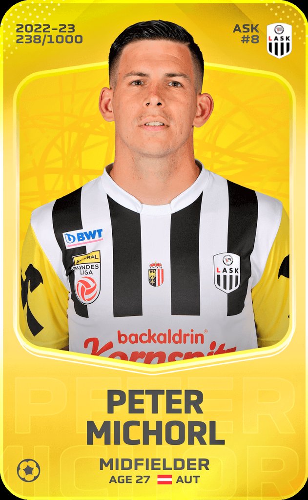 𝗦𝗼𝗿𝗮𝗿𝗲𝗪𝗶𝗹𝗹𝘆 ☨🇱🇻 (@sorarewilly) on Twitter photo 🚨#GIVEAWAY #SORARE🚨
Pour fêter le retour de la Bundesliga Autrichienne <a href="/OEFBL/">Fußball-Bundesliga</a> ce week-end, je vous fais gagner la carte de Peter Michorl 🇦🇹
Pour tenter de la remporter :
➡️Follow <a href="/SorareWilly/">𝗦𝗼𝗿𝗮𝗿𝗲𝗪𝗶𝗹𝗹𝘆 ☨🇱🇻</a>
➡️RT ce tweet
Tirage au sort avant la clôture de la GW vendredi ⏳
Good luck!🍀🤞 🚨#GIVEAWAY #SORARE🚨
Pour fêter le retour de la Bundesliga Autrichienne <a href="/OEFBL/">Fußball-Bundesliga</a> ce week-end, je vous fais gagner la carte de Peter Michorl 🇦🇹
Pour tenter de la remporter :
➡️Follow <a href="/SorareWilly/">𝗦𝗼𝗿𝗮𝗿𝗲𝗪𝗶𝗹𝗹𝘆 ☨🇱🇻</a>
➡️RT ce tweet
Tirage au sort avant la clôture de la GW vendredi ⏳
Good luck!🍀🤞