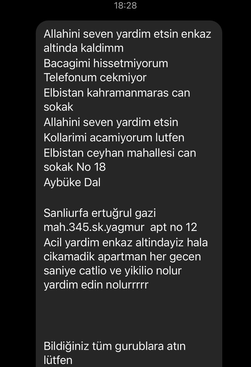 ⚠️⚠️ENKAZ ALTINDAN YAZDILAR⚠️⚠️ <a href="/AFADBaskanlik/">AFAD</a> <a href="/ahbap/">Ahbap</a> <a href="/haluklevent/">Haluk Levent ( Ahbap Ekibi )</a> <a href="/OguzhanUgur/">Oğuzhan Uğur</a>