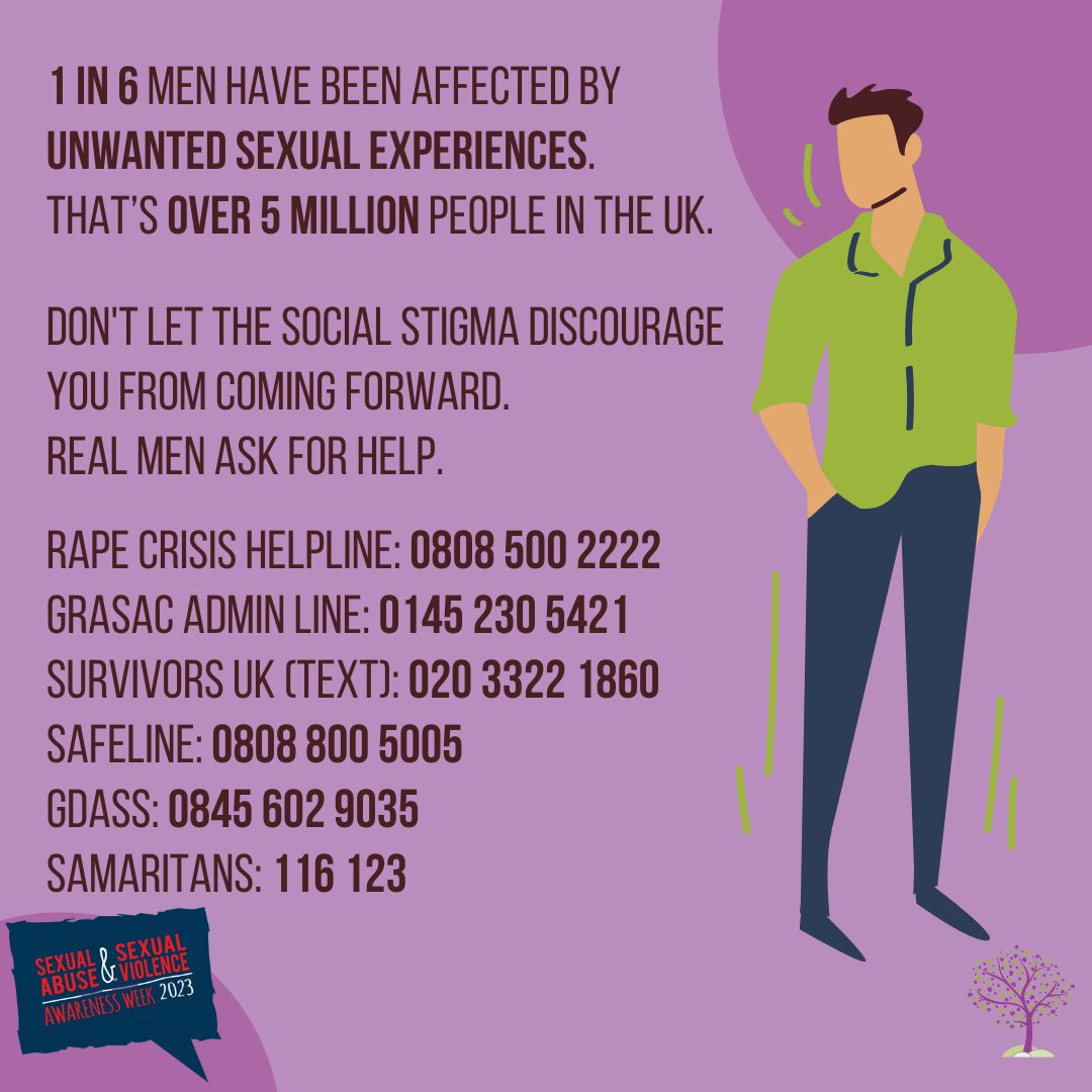 Because rape culture affects everyone.

Email us on info@glosrasac.org.uk, or call our office on the 01452 305421.
We are here for you.

#ItsNotOK #EndSexualViolence #EndRapeCulture #SupportSurvivors #BelieveSurvivors #EndSexualAbuse