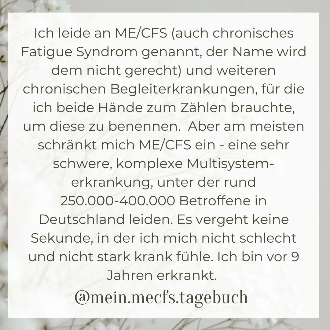 mecfs_diary's tweet photo. Ich habe seit 9 Jahren ME/CFS. Also habe ich fast ein Jahrzehnt in meinem Bett, in einem desolaten Zustand, verbracht. 9 Jahre ohne einen guten Tag, nicht mal als Ausnahme. Ich habe schlechte und sehr schlechte Tage. "Gut" ist nur eine blasse Erinnerung vor dem Jahr 2014. #mecfs https://t.co/iLvz6sYP2B
