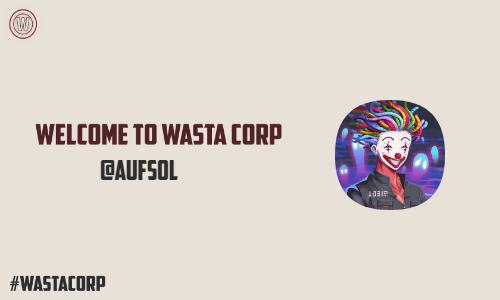 Hey <a href="/aufsol/">auf</a> Congrats! Welcome to Wasta Corp!