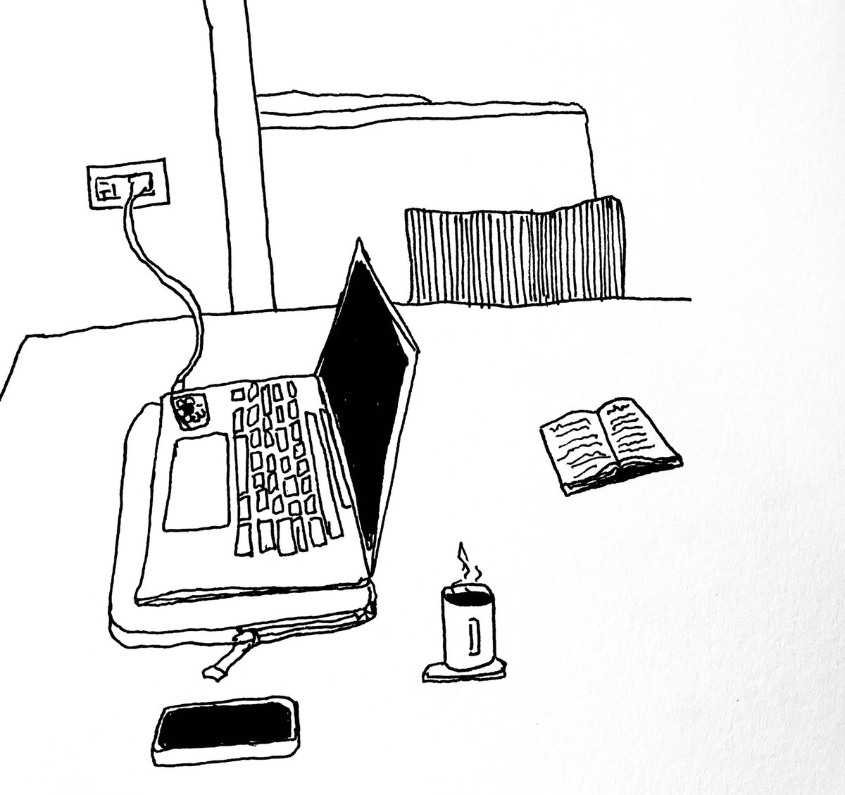 nadiatheartist's tweet image. Wfh life