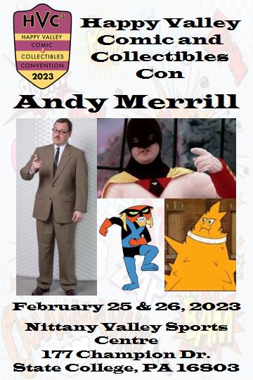 happyvalleyC3's tweet photo. ***Merrill Coming to HVC3***
Andy is known for voicing: Brak from Space Ghost Coast to Coast, Cartoon Planet and The Brak Show, Oglethorpe from Aqua Teen Hunger Force and Spacecataz, James from Adventure Time, and Teeth from Gravity Falls. He co-created Space Ghost Coast to Coast https://t.co/K7AM5k82k3