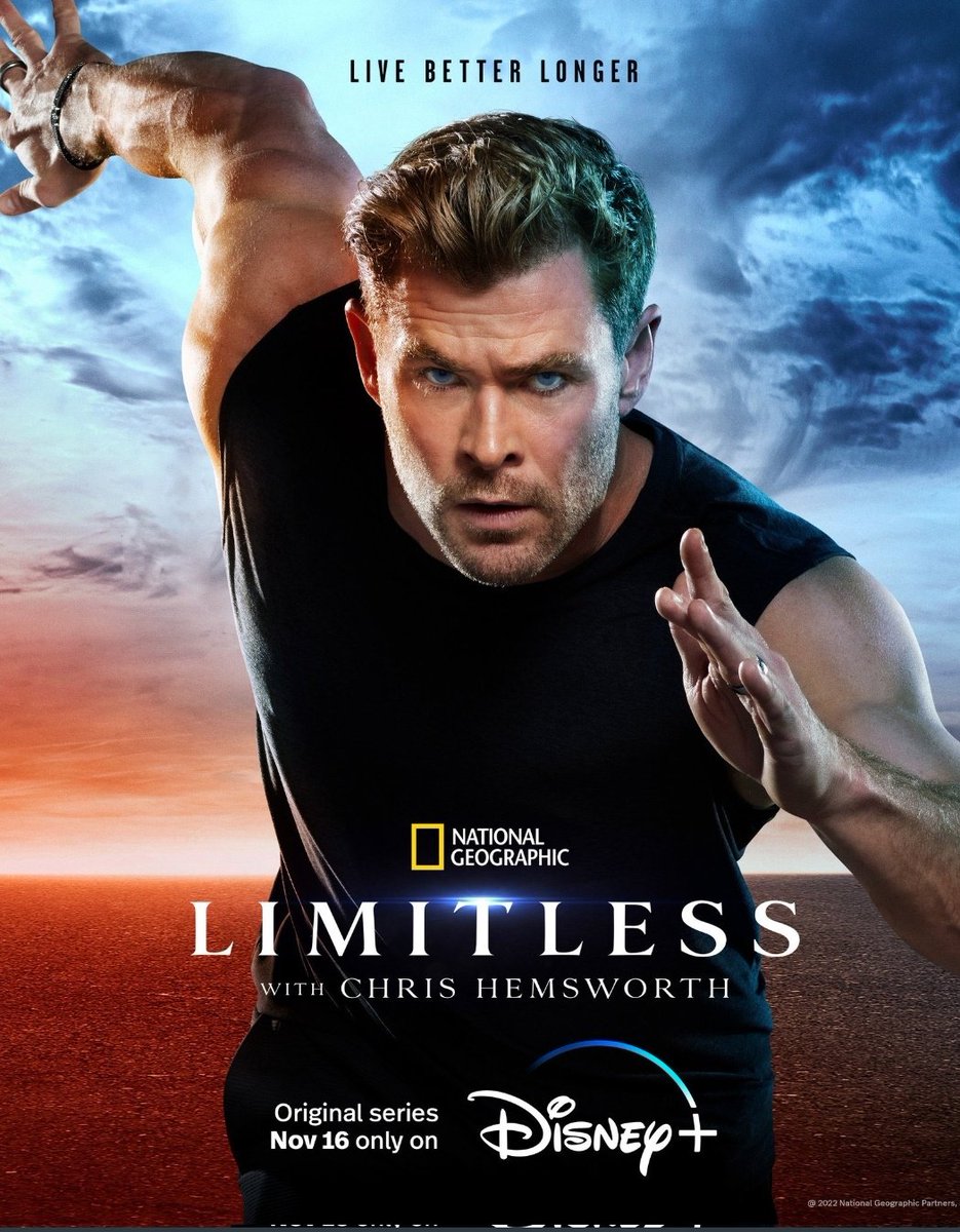 I don't even like this type of content (extreme sports and athletic activities).  I'm just watching it because every episode features a shirtless Chris Hemsworth. 

#limitlesswithchrishemsworth #DisneyPlus #Limitless #ChrisHemsworth