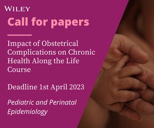 P&P Epidemiology (@ppe_journal) on Twitter photo Call for Papers for <a href="/PPE_Journal/">P&P Epidemiology</a>! 📣
Impact of Obstetrical Complications on Chronic Health Along the Life Course
Guest Editors: <a href="/grandi_sonia/">Sonia Grandi, PhD</a> & Cande Ananth
Submission Deadline 1st April 2023
More Info Here onlinelibrary.wiley.com/page/journal/1…
#EpiTwitter Call for Papers for <a href="/PPE_Journal/">P&P Epidemiology</a>! 📣
Impact of Obstetrical Complications on Chronic Health Along the Life Course
Guest Editors: <a href="/grandi_sonia/">Sonia Grandi, PhD</a> & Cande Ananth
Submission Deadline 1st April 2023
More Info Here onlinelibrary.wiley.com/page/journal/1…
#EpiTwitter