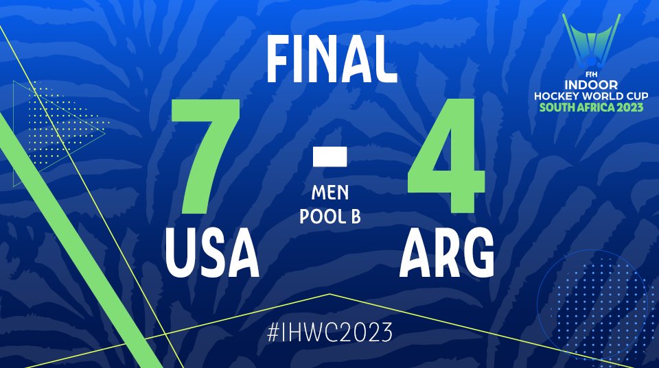 USAFieldHockey's tweet photo. FINAL: 🇺🇸 7 - 4 🇦🇷  #IHWC2023 https://t.co/mwKfw2j0cq