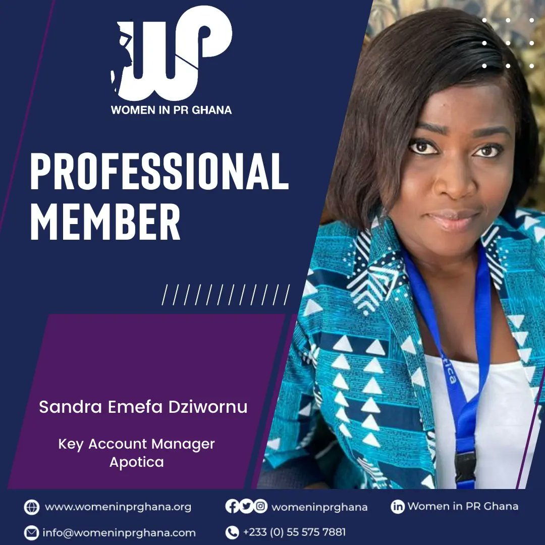 iprgij's tweet photo. Madam Speaker in the world of work!
Congratulations to the former speaker of the General Assembly of @GIJ_SRC, @theEmefa on your spotlight as a member of Women in PR Ghana.
#PR #GIJ #IPRGIJ https://t.co/HpxlFkXRCn