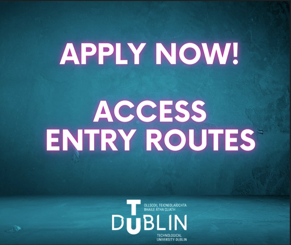 📢Did you know that in addition to participating in the HEAR &amp; DARE schemes <a href="/WeAreTUDublin/">TU Dublin / OT Baile Átha Cliath</a> have their own Access Entry Route?

It supports students whose economic or social background are underrepresented in higher education.

Apply today ⤵️
forms.office.com/e/17QapDQiwd