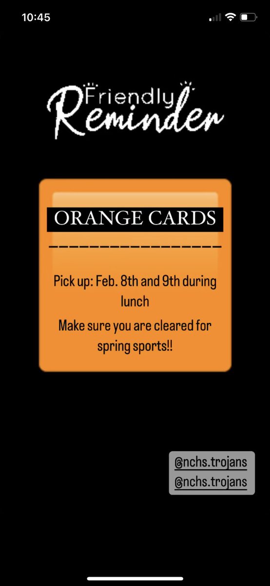 NCHSatc1's tweet photo. See you today and tomorrow at lunch!! https://t.co/dHNF5mTWd4