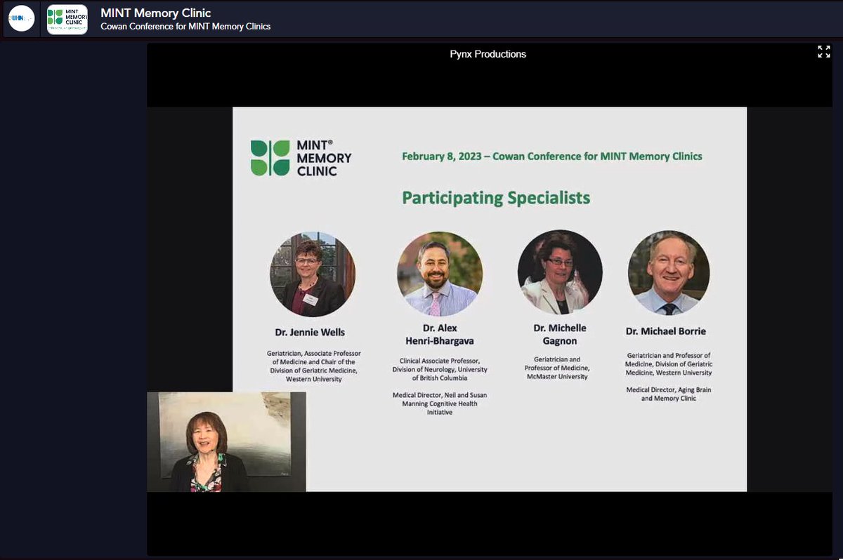 Grateful to be joined by over 150 healthcare professionals across Canada for our first Day 2 <a href="/CowanFoundation/">The Cowan Foundation</a> Conference for #MINTMemoryClinics! 

Starting our day with: Helping People with #Dementia Live Safely at Home with Lissa OT and Joey RPh with <a href="/PlumTreeMemory/">Plum Tree Memory Care</a> and <a href="/CFFM_KW/">The Centre for Family Medicine</a>
